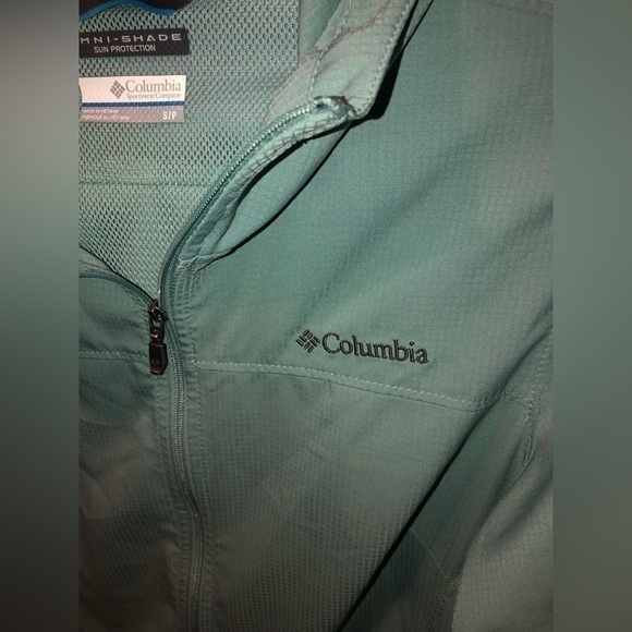 COLUMBIA  windbreaker jacket size small green - Picture 2 of 4